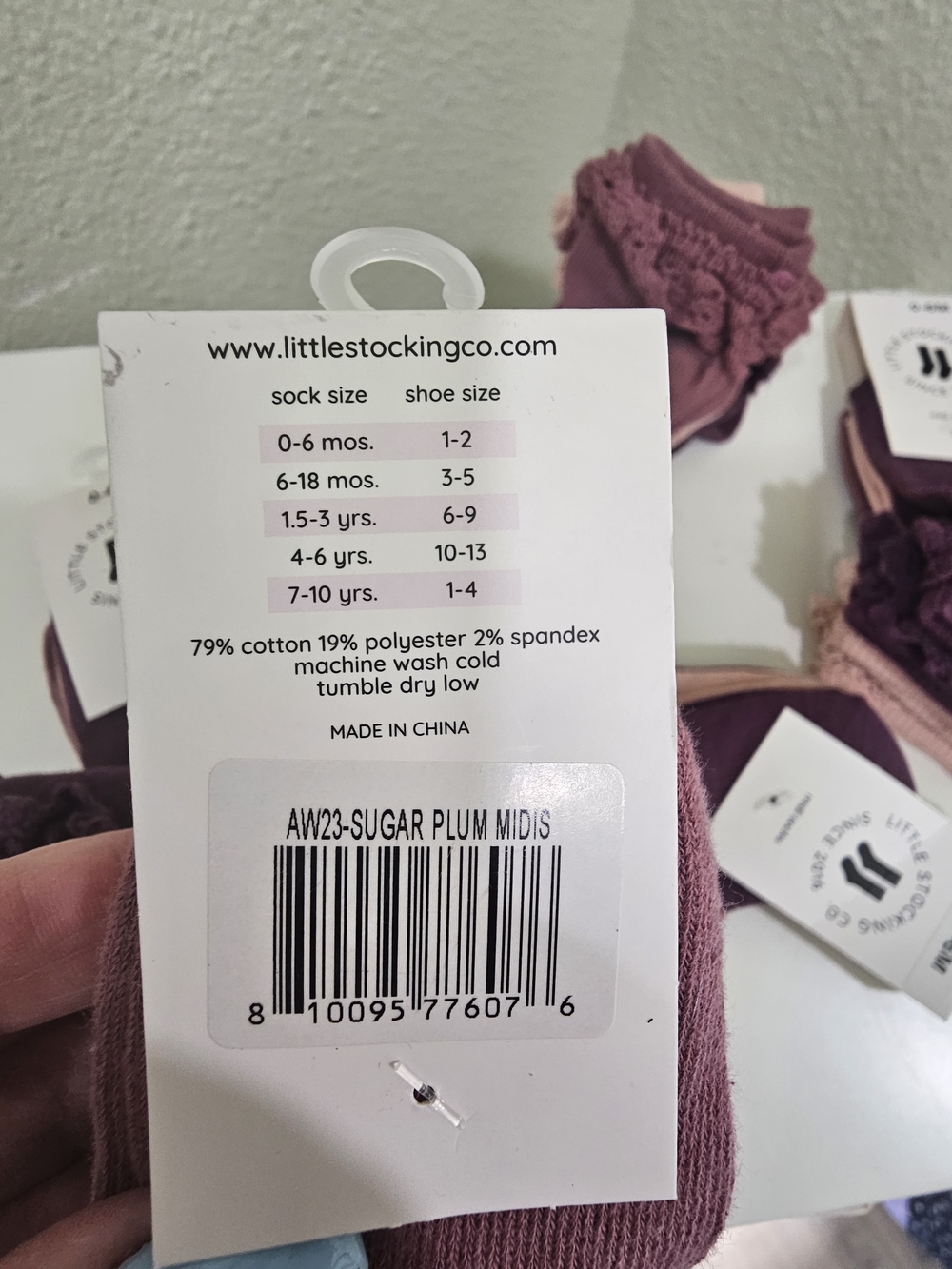 Kids Ruffle Midi Socks - (0-6M) 6 Packs Of 3 Each, Brand New - Picture 6 of 7
